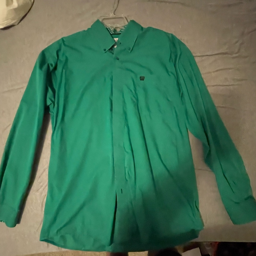 Cinch button up shirt.